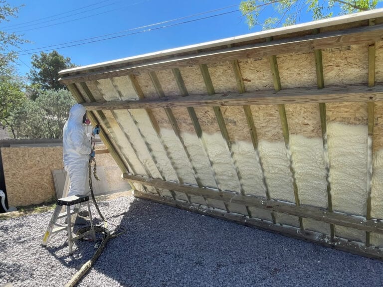 backyard studio shed insulation